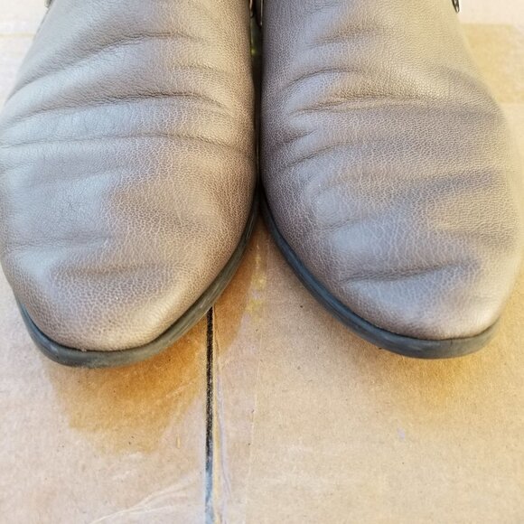 Franco Sarto Kristof Ankle Zip Up Leather Booties - Picture 3 of 9